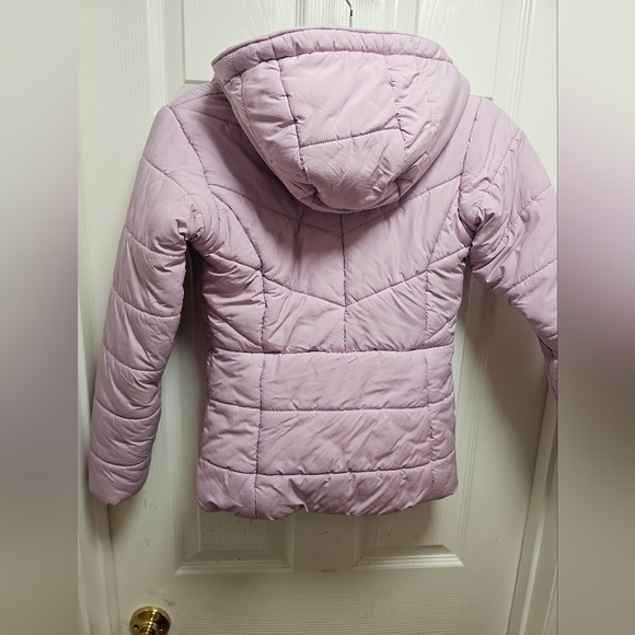Columbia Girls Purple Hooded Jacket Size M (10/12) Zip Front Pockets - Picture 8 of 9